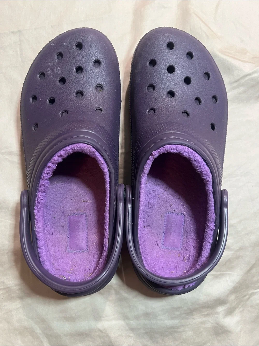CROCS Classic Lined Clog in Deep Purple